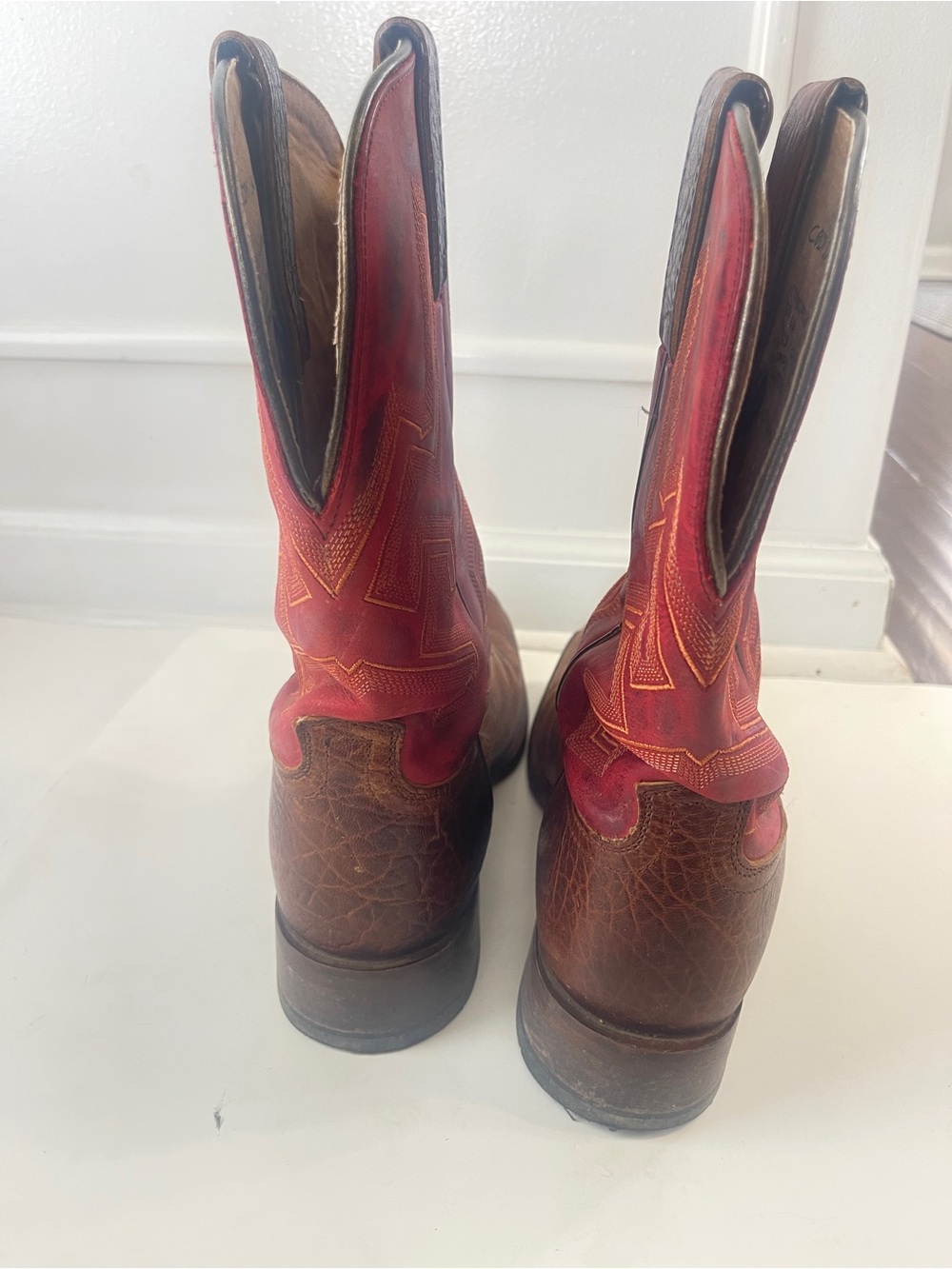 Cody James Weldon Cowboy Boots Red Brown Mens Size 8.5D Western - Picture 6 of 9